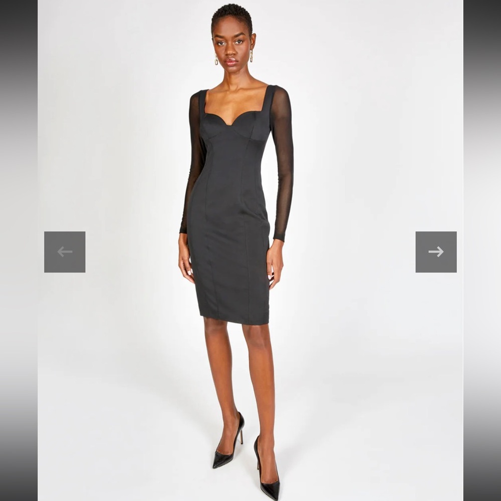 162 NWT Deity $995 Luxury Black Dress Size 4